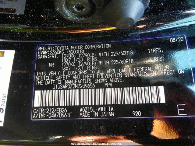 JTJSARDZ2M2239656 Lexus Nx Nx 300 F Sport
