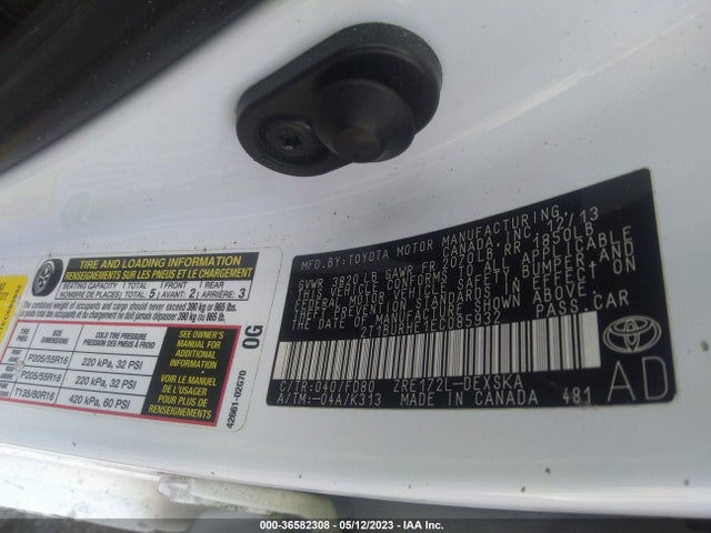 Toyota Corolla L/le/s/s Plus/le Plus 2014 2T1BURHE1EC085932 Image 10