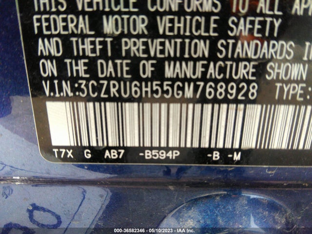 Honda HR-V EX 2016 3CZRU6H55GM768928 Image 9