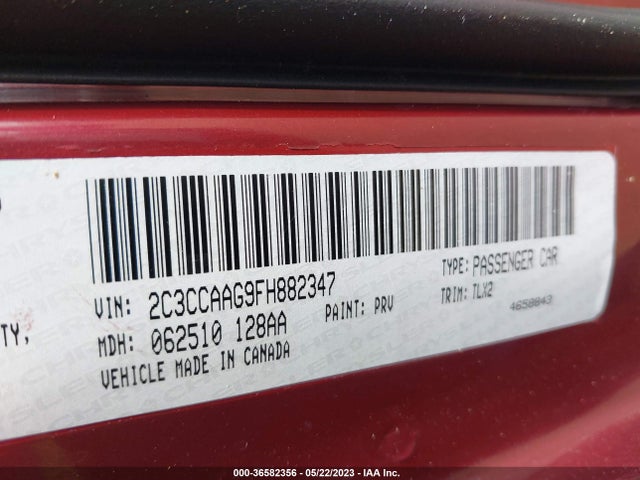 2C3CCAAG9FH882347 Chrysler 300 Limited