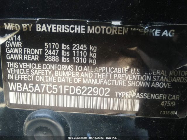 WBA5A7C51FD622902 BMW 5 Series 528i Xdrive