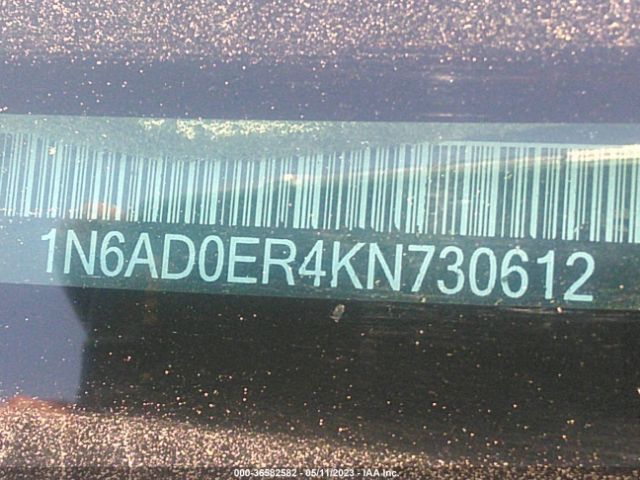 1N6AD0ER4KN730612 Nissan Frontier Sv