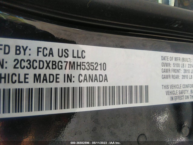 Dodge Charger Sxt 2021 2C3CDXBG7MH535210 Image 9