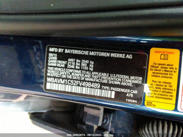 WBAVM1C52FV498489 BMW X1 Sdrive28i