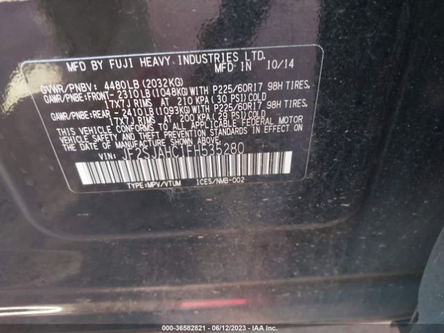 JF2SJAHC1FH535280 Subaru Forester 2.5i Limited