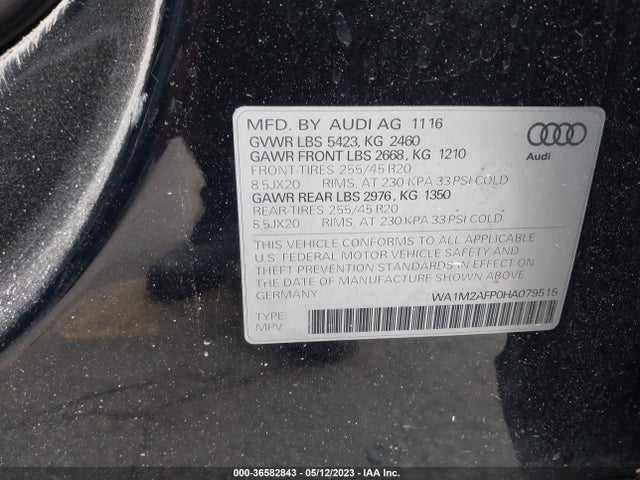 WA1M2AFP0HA079515 Audi Q5 Premium Plus