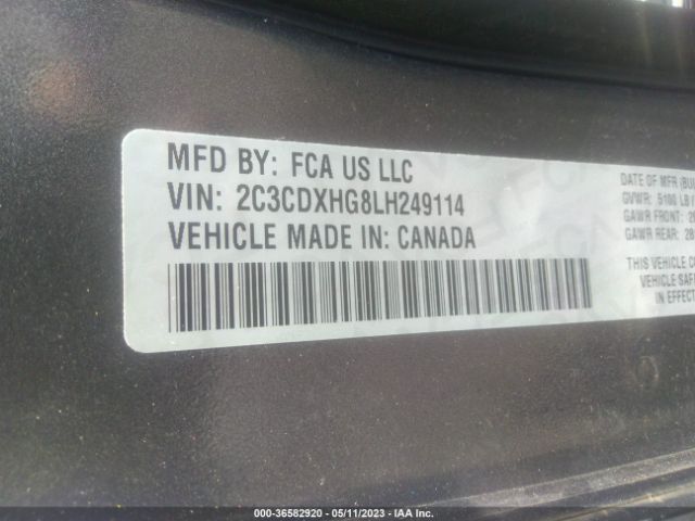 2C3CDXHG8LH249114 Dodge CHARGER GT