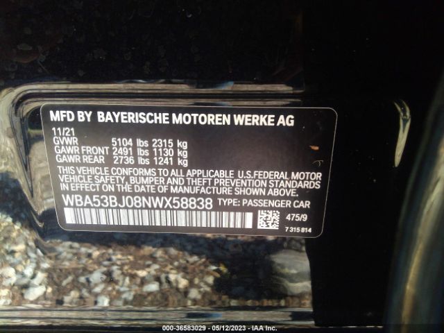 WBA53BJ08NWX58838 BMW 5 Series 540i