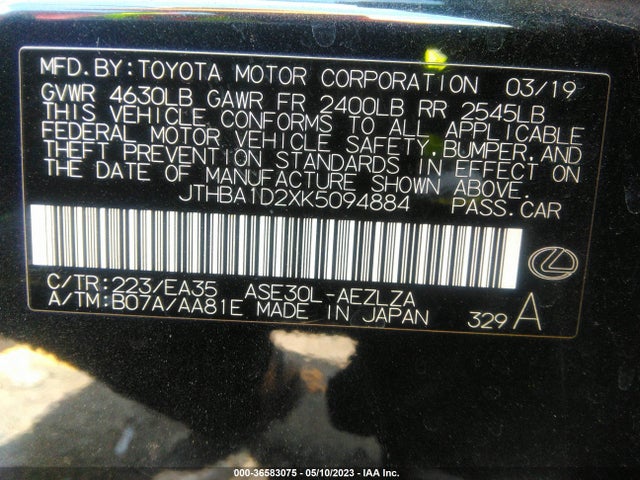 JTHBA1D2XK5094884 Lexus Is Is 300