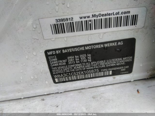 WBA3C1C52EK105875 BMW 3 Series 328i