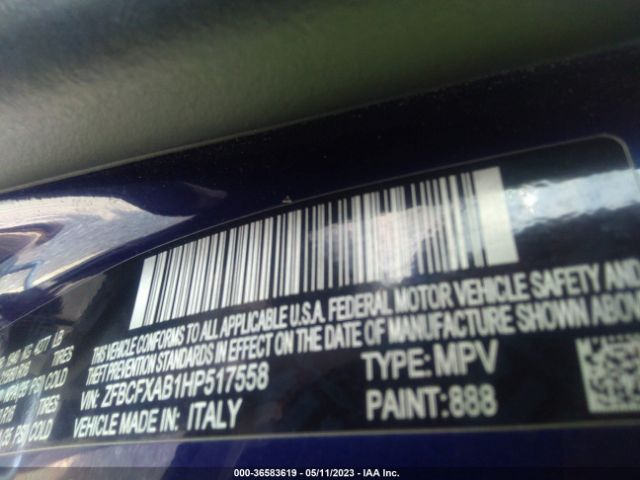 ZFBCFXAB1HP517558 Fiat 500x Pop