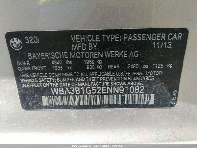 WBA3B1G52ENN91082 BMW 3 Series 320i