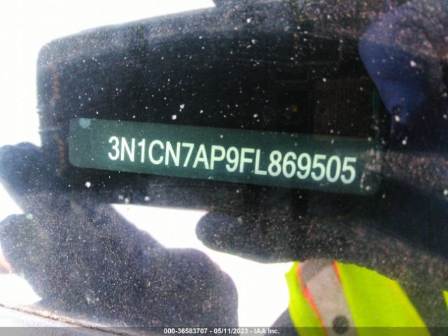 3N1CN7AP9FL869505 Nissan Versa S Plus