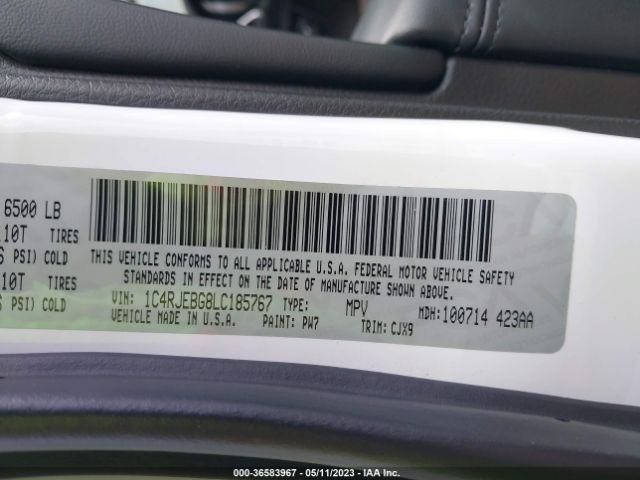 1C4RJEBG8LC185767 Jeep Grand Cherokee Limited