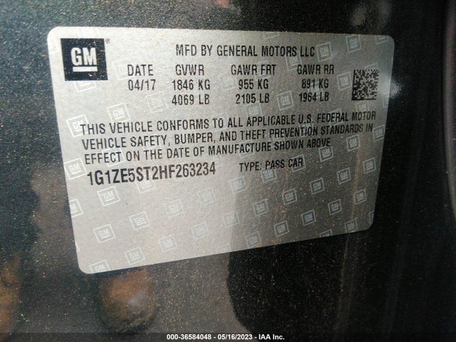 Chevrolet MALIBU LT 2017 1G1ZE5ST2HF263234 Image 11