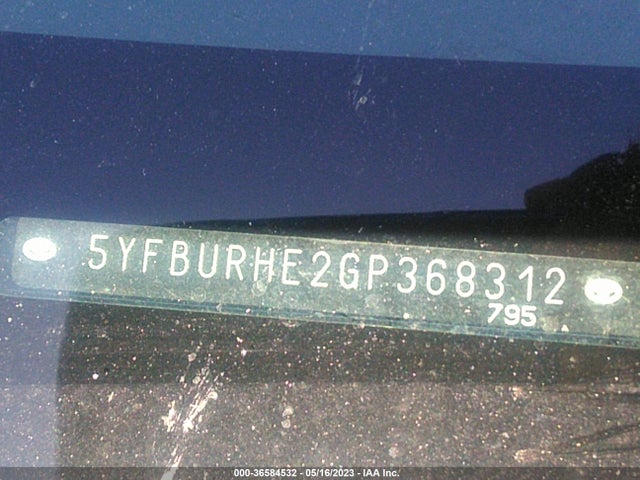 Toyota Corolla L/le/s/s Plus/le Plus 2016 5YFBURHE2GP368312 Image 10