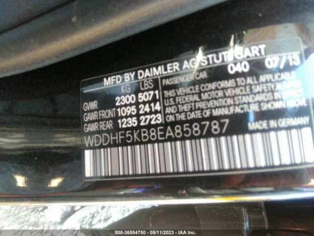 WDDHF5KB8EA858787 Mercedes-Benz E-class E 350