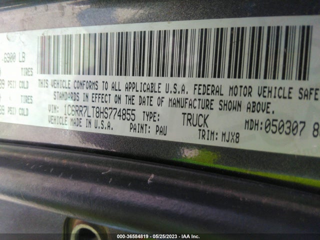 1C6RR7LT8HS774855 RAM 1500 Big Horn