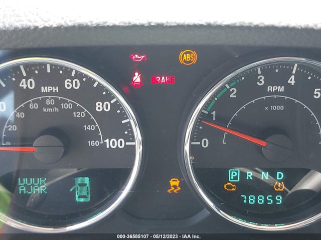 2012 JEEP WRANGLER UNLIMITED SPORT VIN: 1C4BJWDG7CL234641