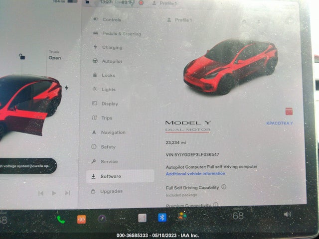 5YJYGDEF3LF036547 Tesla Model Y Long Range/performance