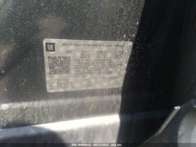 Chevrolet EQUINOX LT 2018 2GNAXSEV4J6247294 Image 10