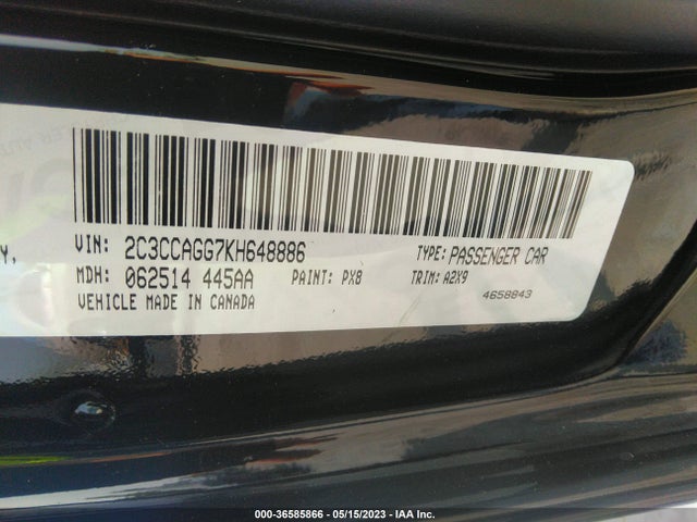 Chrysler 300 300s 2019 2C3CCAGG7KH648886 Image 9