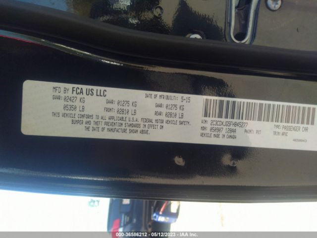 2C3CDXJG5FH845277 Dodge Charger Sxt