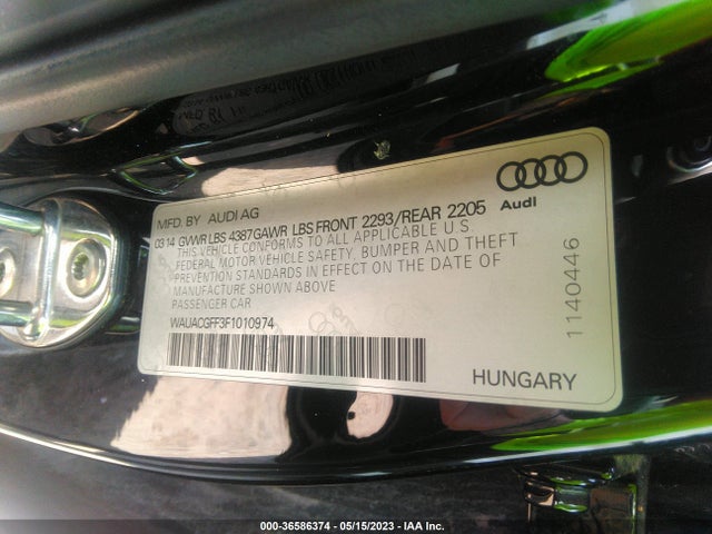 WAUACGFF3F1010974 Audi A3 1.8t Premium