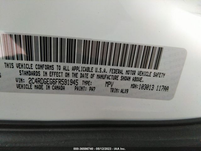 2C4RDGEG6FR591945 Dodge Grand Caravan R/t