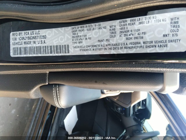 2022 Jeep Grand Cherokee, VIN: 1C4RJYB63N8717280