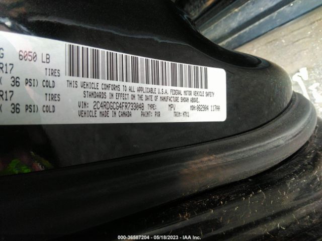 2C4RDGCG4FR733048 Dodge Grand Caravan Sxt