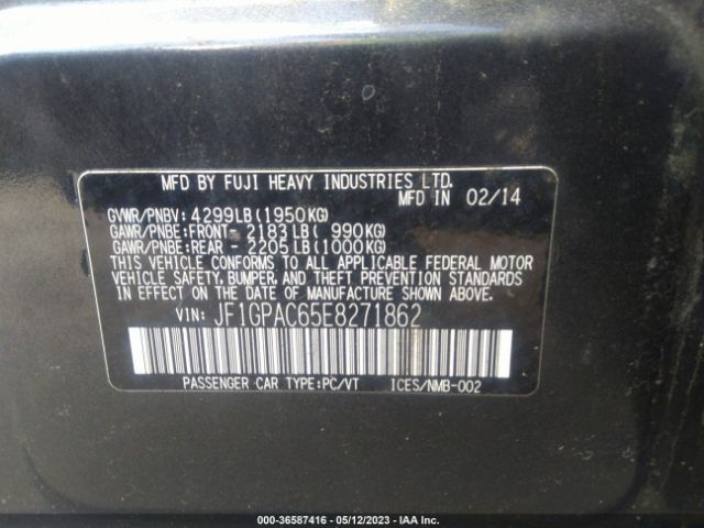 JF1GPAC65E8271862 Subaru Impreza Wagon 2.0i Premium
