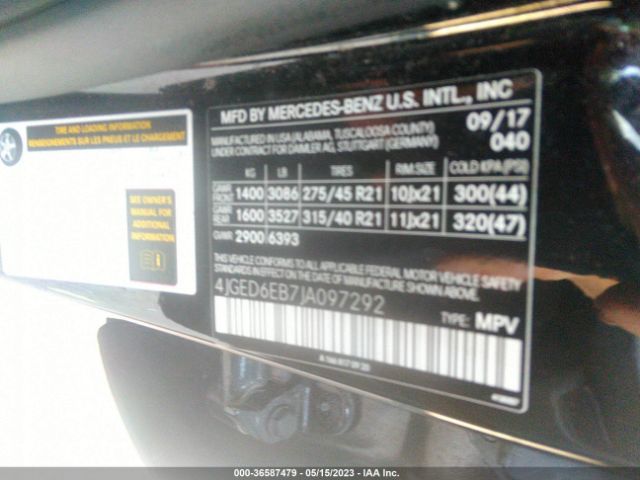 4JGED6EB7JA097292 Mercedes-Benz Gle Amg Gle 43