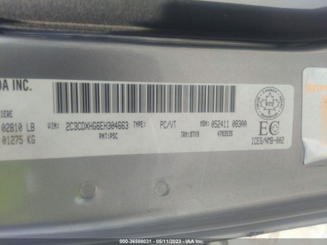 2C3CDXHG6EH304663 Dodge Charger Sxt