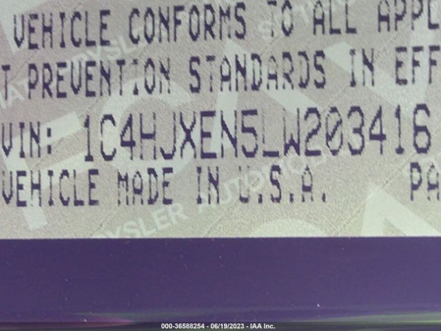 1C4HJXEN5LW203416 Jeep Wrangler Unlimited Sahara