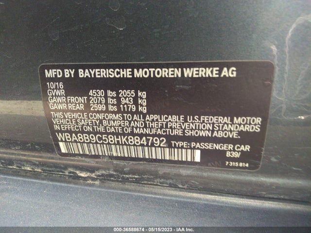 BMW 3 Series 330i 2017 WBA8B9C58HK884792 Image 9