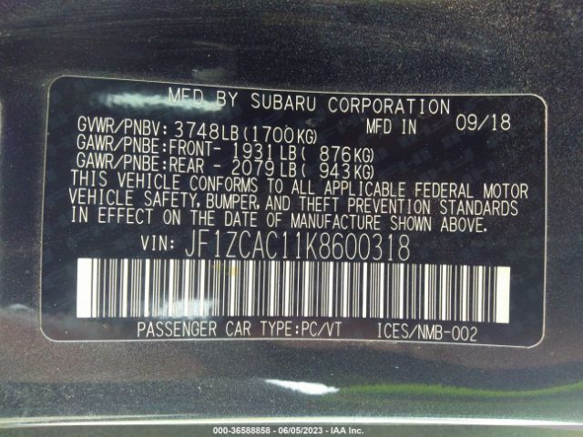 JF1ZCAC11K8600318 Subaru Brz Limited