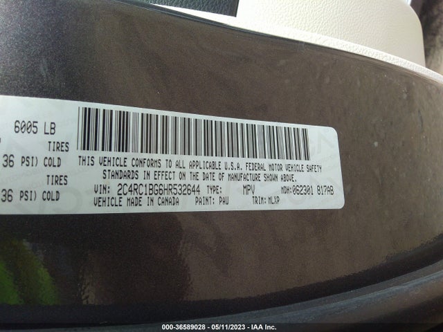2C4RC1BG6HR532644 Chrysler Pacifica Touring-l