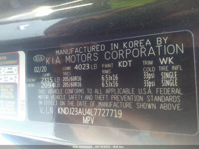 KNDJ23AU4L7727719 KIA SOUL S