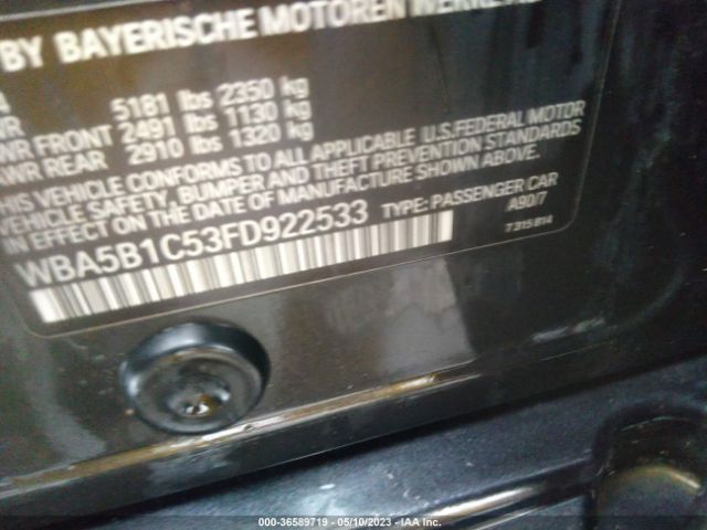 WBA5B1C53FD922533 BMW 5 Series 535i
