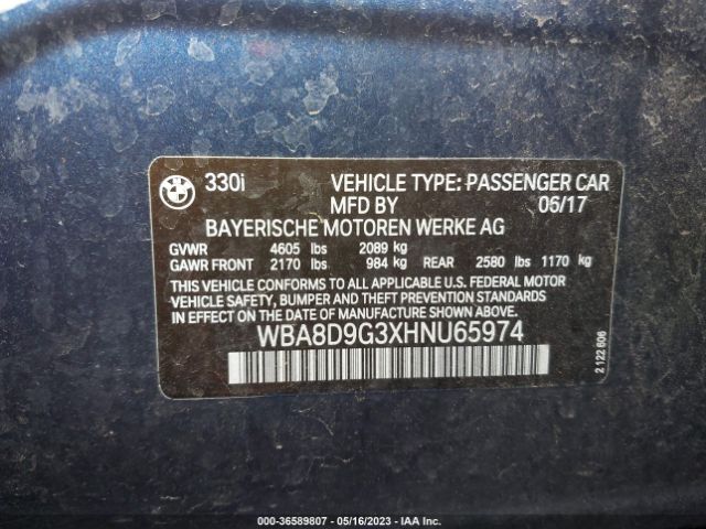 WBA8D9G3XHNU65974 BMW 3 Series 330i Xdrive