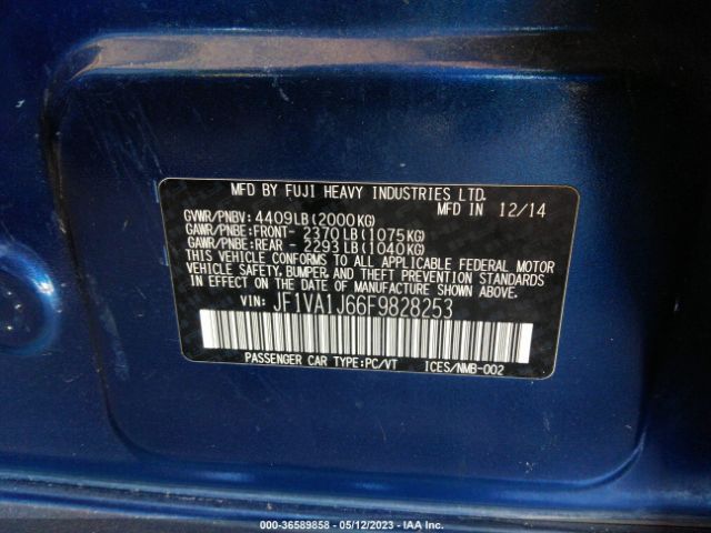 JF1VA1J66F9828253 Subaru Wrx Limited
