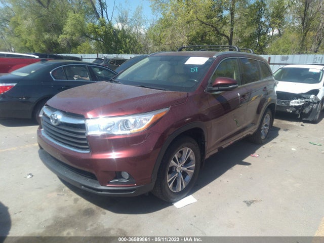 Toyota Highlander Xle 2015 5TDJKRFH1FS115860 Image 2