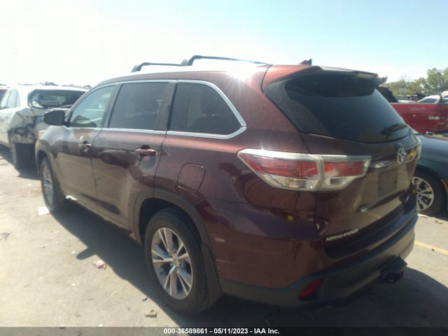 Toyota Highlander Xle 2015 5TDJKRFH1FS115860 Image 3