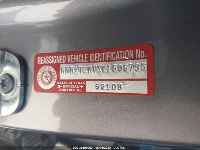 KNMAT2MVXLP506735 Nissan ROGUE SV