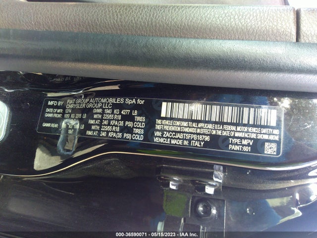 ZACCJABT5FPB18796 Jeep Renegade Latitude