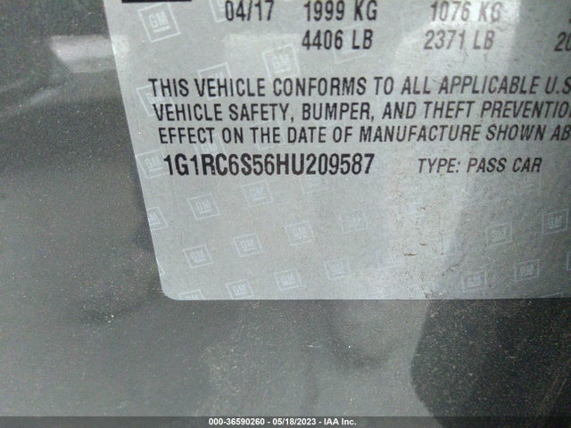 Chevrolet VOLT LT 2017 1G1RC6S56HU209587 Image 11