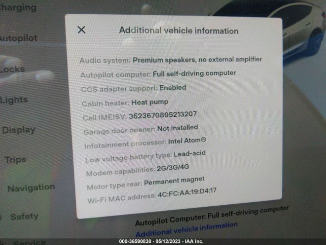 5YJ3E1EA7MF991713 Tesla Model 3 Standard Range Plus