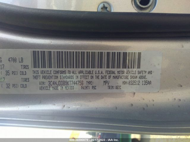 3C4NJDDB9KT744756 Jeep Compass Trailhawk