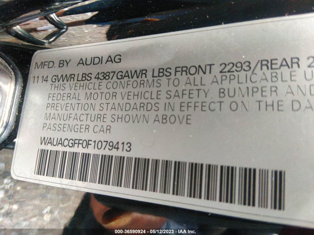 WAUACGFF0F1079413 Audi A3 1.8t Premium